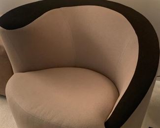 Tan & Black Swivel Chair Precedent of Sherill Furniture Newton, N.C.!