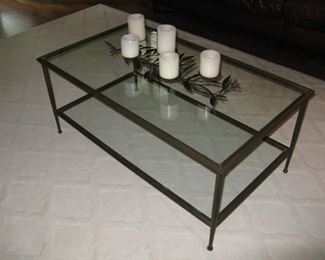 Crate & Barrel Glass table