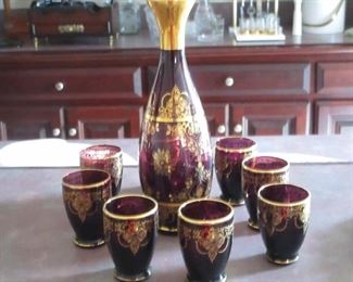 One of many decanter sets from Italy