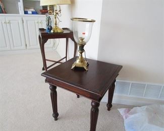 Mahogany side tables