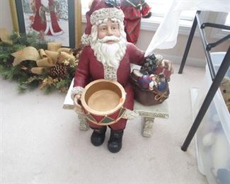 Santa on bench