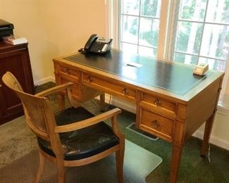 Milling Road leather top desk and chair $225