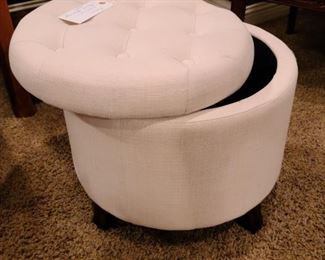 Fabric Ottoman w/ storage $100