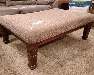 Large fabric covered bench $75 as is