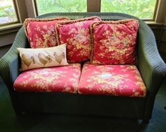 Lloyd Flanders Loveseat $850