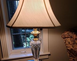 Waterford cut glass lamp (2 total)
