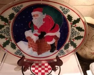 Peggy Karen glass plate $95