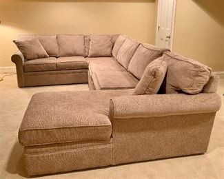 Item 12: Rowe sofa - 136" x 26.5" (long section), 88" x 26.5" (shorter section) 67.5" (chaise): $1500