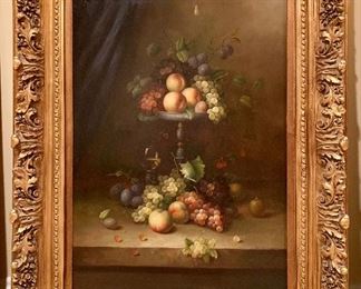 Item 10: Still life giclee by Peterson - 36.5" x 48": $495