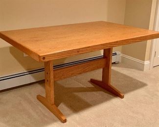Item 3: Locally handmade butcher block table by Woodpecker Furniture - 54"l x 36"w x 30"h: $500