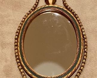 Item 7: Ornate gilt mirror - 19" x 52.5": $335