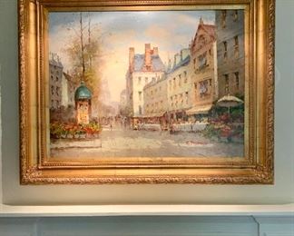 Item 31: Still life giclee by C. Francis - 50" x 40.5": $500