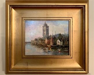 Item 27: Port Scene 1 -signed by M. Morgan - 19" x 17": $195