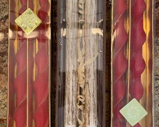 Lot of assorted taper candles: $14