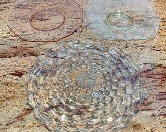 Lot of assorted serving trays: $10