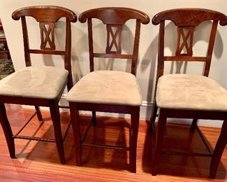 Item 97: (3) Bar stools - 18.5"l x 18"d x 41"h: $75 each