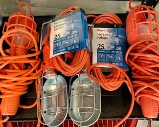 Lot of utility work lights: $30