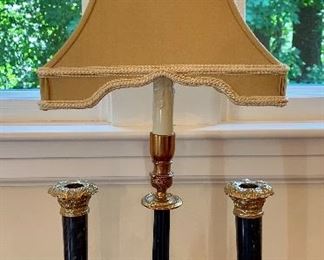 Item 106: Small buffet lamp 25": $75 (Candle Sticks are sold)