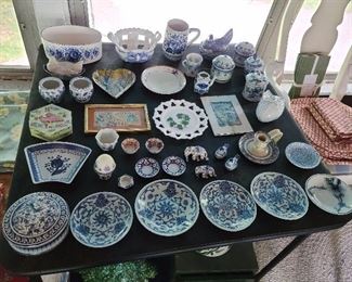 Assorted Blue And White China (Comparable To Blue Willow)