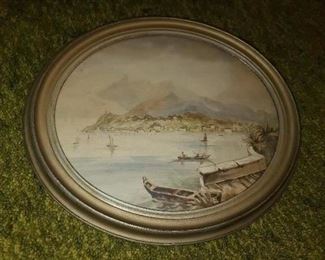 Antique Watercolor Painting (Signed And Dated 1866)