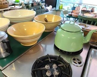 Assorted Kitchen Glassware, Pots, Pans, Tools, Etc.
