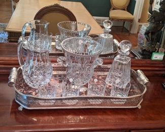 Collection of Waterford crystal barware.