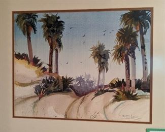 This one's particularly nice, an original watercolor, by Sea Island artist, Betty Lowe.
