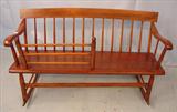 208 - Period Pine Mammy's Bench, 48in W x 26in H