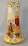 111 - Royal Bonn Umbrella Stand, 23in T, 14in W at Base
