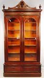 128 - Rosewood Double Door Book Case in Original Finish, 109in T, 55in W, 19in D