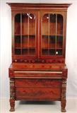 210 - Period Federal Mahogany Secretary, 83in T x 44in W, ca. 1830