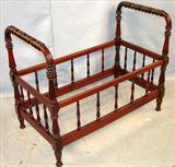 212 - Mahogany Jenny Lynn Crib, 38in L x 21in W x 30in T