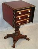 213 - 3 Drawer Drop Leaf Work Stand, 16in D x 40in W x 31in T