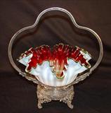 355 - Pink & White Bride Basket