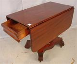 310 - Empire Mahogany Breakfast Table, 29in T x 36in W x 47in L, ca. 1840