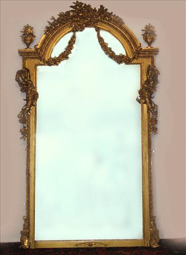 106 - Big Mirror, 8ft. 2in. High, 4ft. 7in. Wide