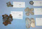 313 - Stone Mtn. Half Dollar, 314 - 10 Liberty Half Dollars, 315 - 8 U.S. Silver Dollars, 316 - 10 U.S. Shield Nickels, 317 - 50 U.S. Indian Head Pennys.