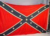 335 - Large Confederate Flag to Commemorate the Centennial in 1961 which flew over the Library of Congress, 12 ft. 2 in. x 7 ft. 8 in. T, which makes it the only Confederate Flag to fly over Washington DC