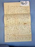 960 - Land Sale from John Forton to an individual from Chickasaw County, two pages connected and hand written.