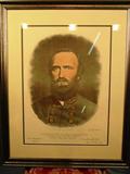 50 - Limited Print of Stonewall Jackson, matted and framed 31in. X 25in.