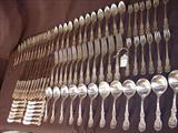 115 - Sterling Silver Flatware by Reed & Barton - Frances First pattern, 84 pieces.