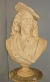 423 - Marble Bust of Vandaich, French for Van Dyke, early bust, 24in. T, 16in. W, ca. 1910.