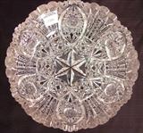 374 - Brilliant Cut Glass Bowl, 4in. T, 9in. Dia., beautifully cut, ca. 1880.