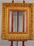 26 - Extraordinary Gold Victorian Frame with triple layer, oak backing, ca. 1850, 44in. T, 39in. W.