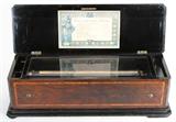 125 - Large 19th Century Swiss Inlay Music Box, 3ft. 2in. L x 12in. H, playing a 2 ft. cylinder.