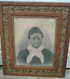 650 - Pair of African American Man and Woman Portraits in Oak Frames, ca. 1890.