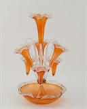 160 - Fine Victorian epergne with baskets. H 19.5.