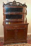104a - Rosewood Rococo Étagère, att. to Meeks, ca. 1850, 64in. T, 38in. W.