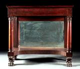 116 - New York Mahogany Empire Pier Table.
