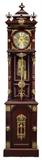 105 - Mahogany Tall Case Grandfather Clock, rare model, 7ft. 2in. T